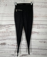 Bogner Vintage Dona High-Rise Tapered Stirrup Ski Pants in Black Women's Size 6