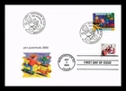 Dr Jim Stamps FDC Switzerland Pro Juventute 2003 & US Antique Toy Hideaki Nakano