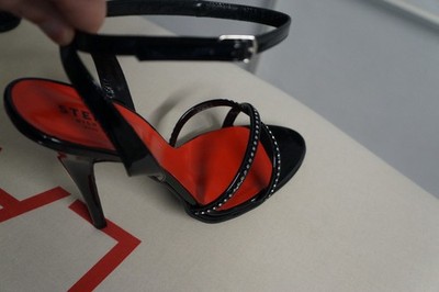 Stefano High Heels Scarpe Pumps Sandalette Strass EU 46 Absatz 13 cm  Italy