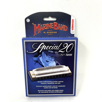 Marine Band By M. Hohner Germany Special 20 No. 560 Harmonica Key of C Brand NEW