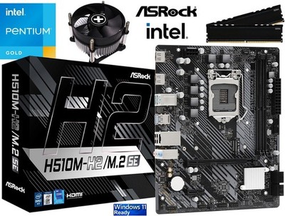 PC Aufrüstkit Bundle Intel Gold G6400 bis 32GB DDR4 mit ASRock H510M-H2/M.2 SE