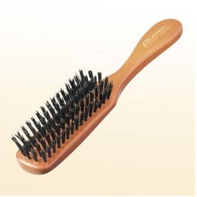 Comair Hair Brush Holz mit Wildschweinborste 5-reihig Paddle Brush Kissenbürste