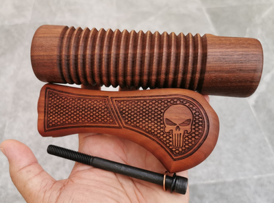 WALNUT STOCK & FOREND FOR MOSSBERG 590 SHOCKWAVE 12 GA PUNISHER