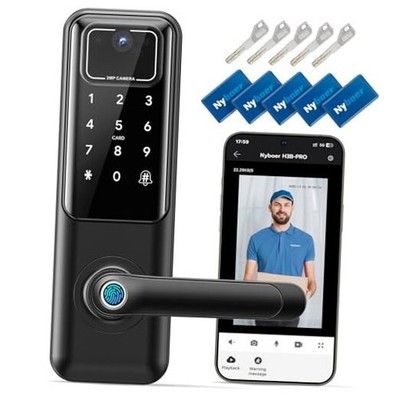 WiFi Video Smart Door Lock with Camera & B-Built-in Camera and Wifi Smart Lock