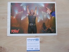 Bruce Dickinson "Iron Maiden" autograph signed A4 magazine image ACOA
