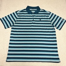 NIKE DISNEY Parks Polo Shirt Dri Fit Standard Men  s Large Mickey Mouse Logo Blue