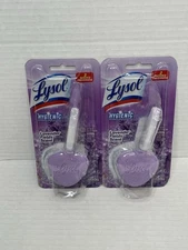2 Pcs Lysol Hygienic Lavender Field  SCENT Automatic Toilet Cleaner Purp Clip On