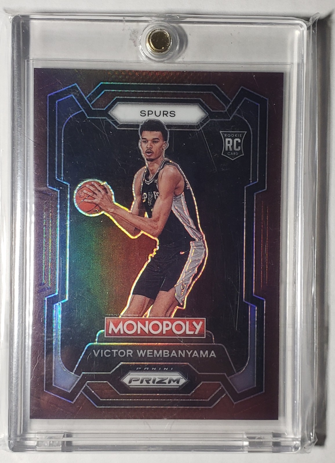 Victor Wembanyama 2023-24 Prizm Monopoly Brown Parallell 187/249 Spurs #81 RC