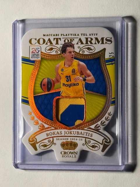 2024-25 Panini Crown Royale Euroleague BK Rokas Jokubaitis COA Prime 14/25