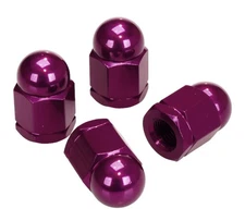 Aluminum alloy BMX acorn axle nut 3/8" X 26T (SET OF 4) PURPLE