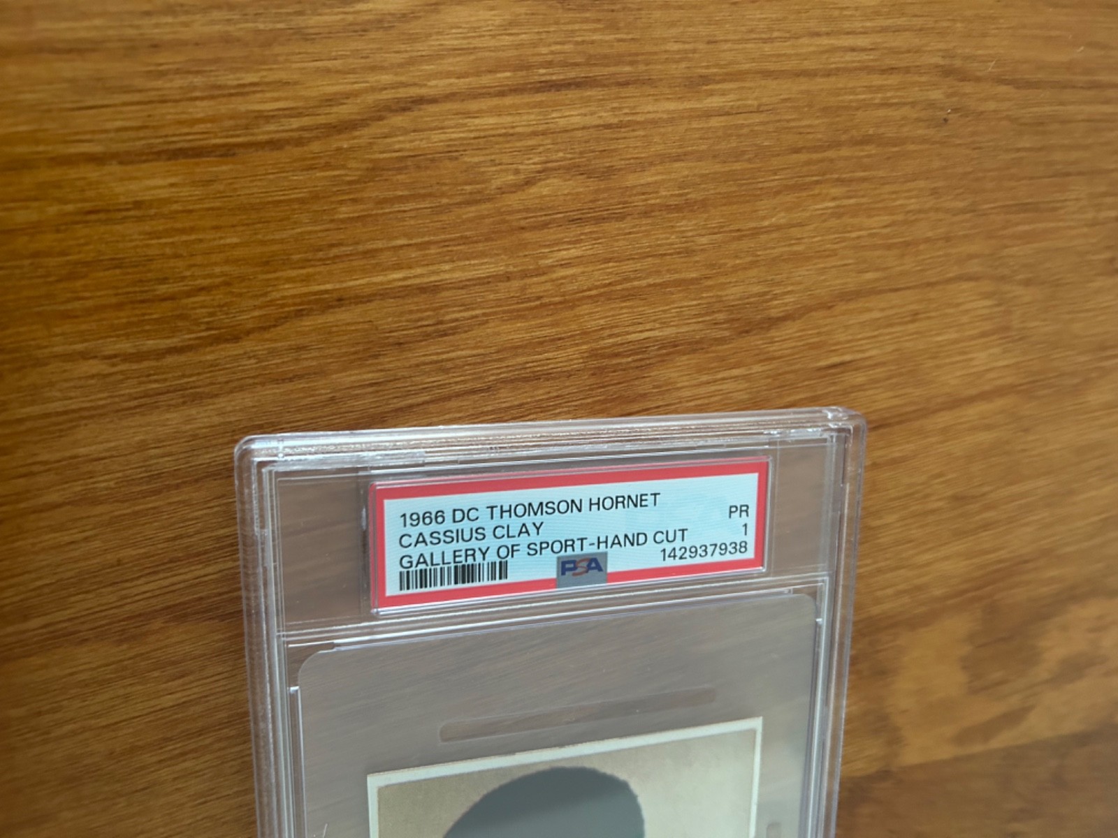 RARE MUHAMMAD ALI CASSIUS CLAY 1966 DC THOMSON HORNET BOXING CARD  PSA 1 view 2