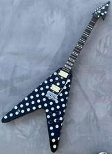 Randy V Model Electric Guitar Mahogany Body Glossy Finished Fixed Bridge