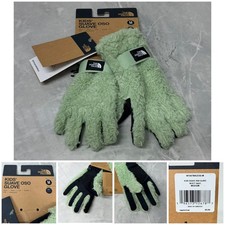 The North Face Suave Oso Kids Girl Size M Misty Sage Green Cozy Soft Warm Gloves