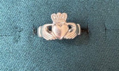 Solvar Ireland Claddagh Sterling Silver Friendship Promise Ring - Size 5.5