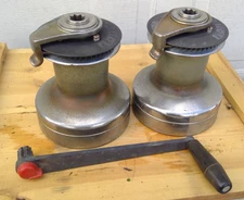 Pair BARIENT 27 TWO-speed self tailing winch set with Handle