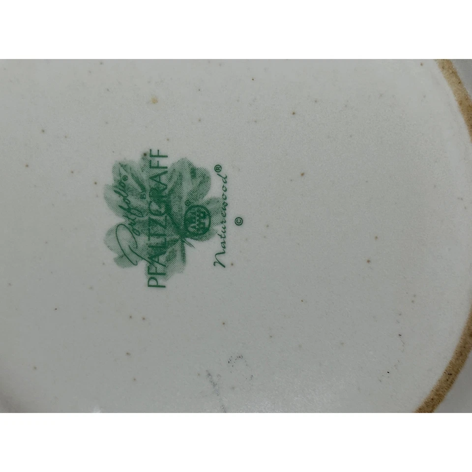 Набор из 6 салатных десертных тарелок для хлеба Pfaltzgraff Naturewood 8 дюймов лейка сделано в США - Изображение 3 из 3