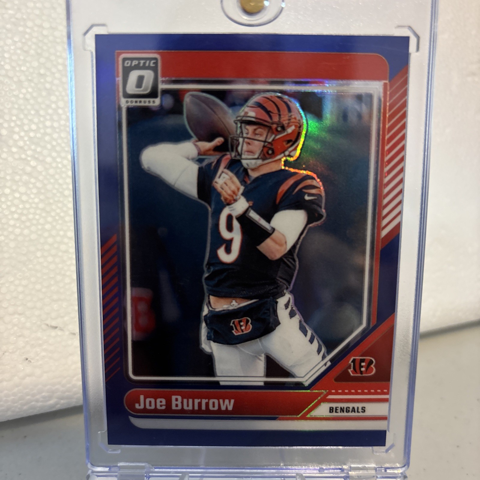 2024 Panini Donruss Optic Joe Burrow #38 Blue Prism Numbered 120/199