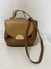 POLENE Numero Un Edition Trio Camel Flap Shoulder Bag Crossbody satchel
