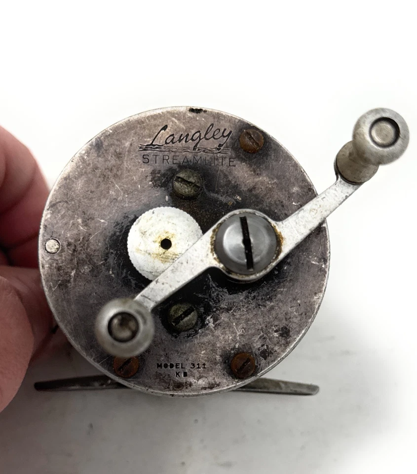 Langley Streamlite Model 311 KB Fishing Reel Made In USA - Image 2 of 3