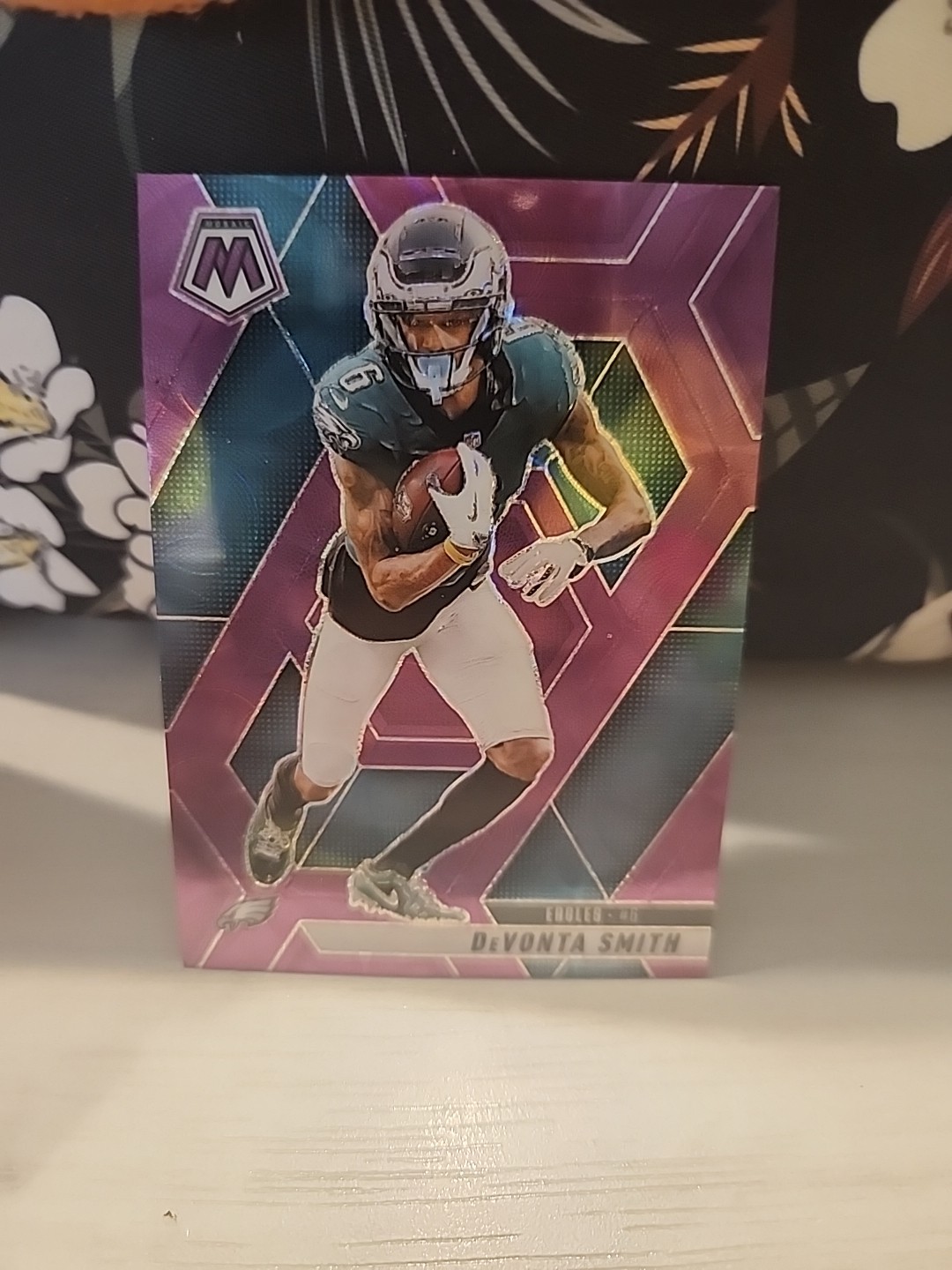 2025 Panini Mosaic - Devonta Smith #119 Purple Scope Prizm Eagles