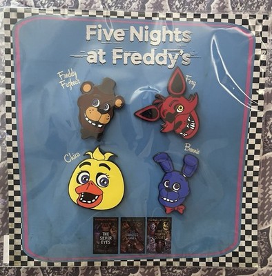 NYCC 2025:Five Nights @ Freddy's Promo Pin Set New (Freddy, Foxy, Chica, Bonnie)