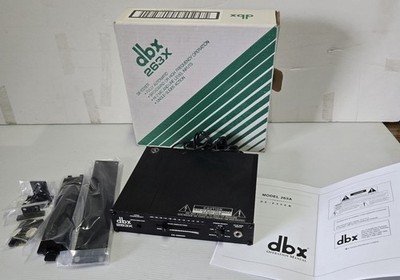 dbx 263X De-Esser Single Slider Signal Processor with Box Manual Rack Mount Kit