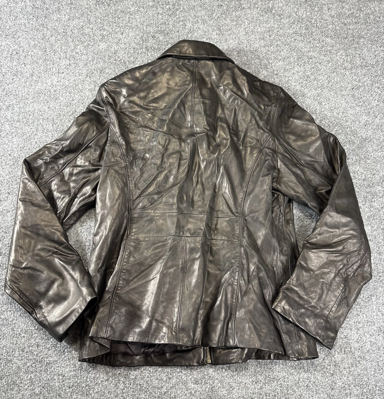 Vintage Couture by J Park Black Bomber Lamb Leather Jacket • Men’s Size Large image 5