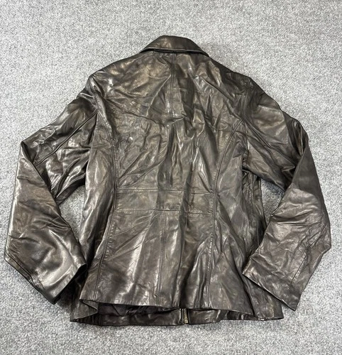 Vintage Couture by J Park Black Bomber Lamb Leather Jacket • Men’s Size Large image 5