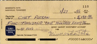 MINNESOTA-RUDOLF-WANDERONE-FATS-CHECK-SIGNED-01-27-1986