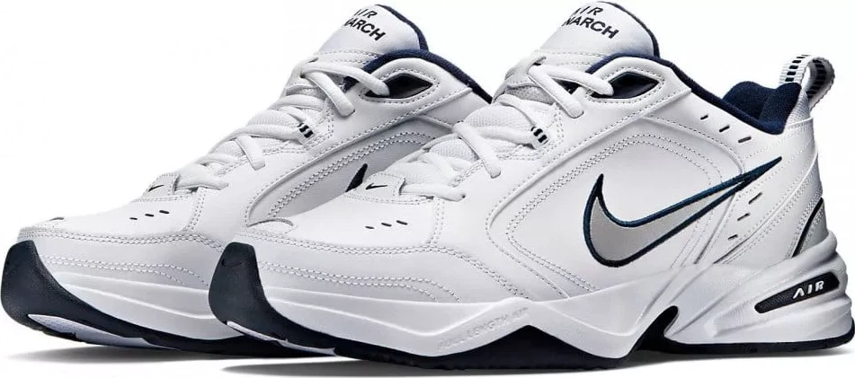 Nike Air Monarch IV White Blue Multi Size US Mens Athletic Running Shoes