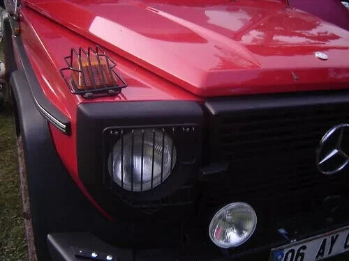 NO DRILL Indicator Turn Signal Guard grills for Mercedes G Wagon W461 W460 W463 - Picture 4 of 10
