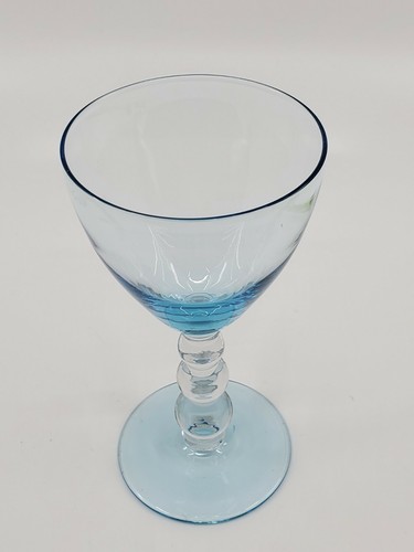 Aristocrat Blue 4 Oz Claret Weinglas von Bryce klar Kugelstiel - Bild 2 von 5