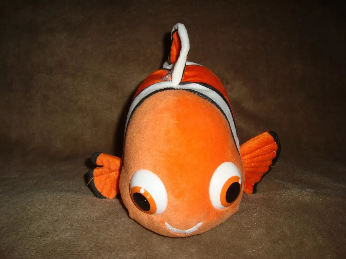 Disney Finding Nemo Clown fish Plush Piggy Bank 11 Long x 7 tall