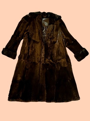 Neupreis!  Langer Pelzmantel Damen Anfang 40er Jahre - Bild 1 von 10