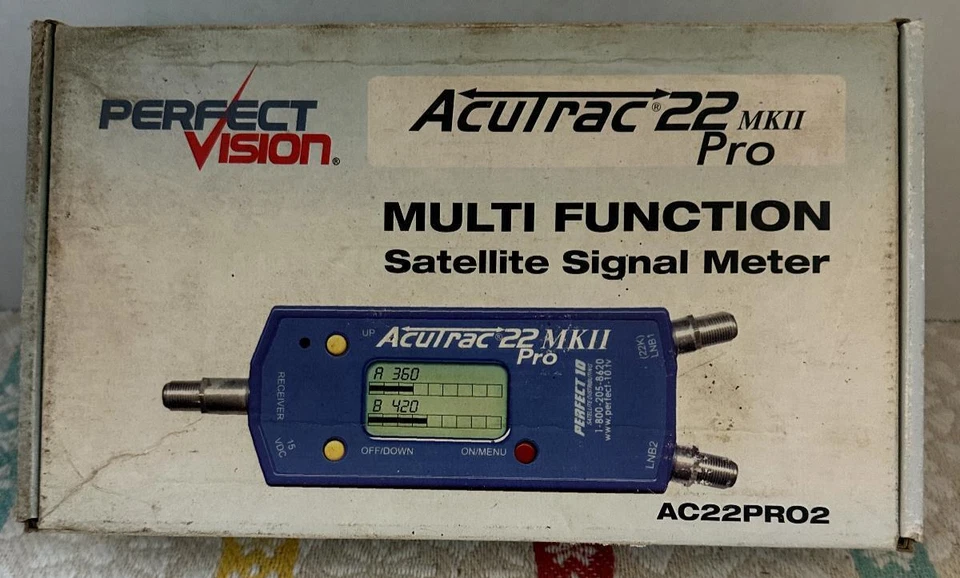Acutrac 22 MKII Pro Dual Satellite Tracking Meter Perfect 10 - Image 2 of 4