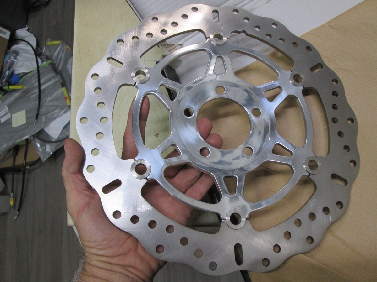 SINGLE (L OR R) BRAKE ROTOR CUSTOM POLISHED HUB / KAWASAKI