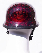 Colorful Baseball German Novelty Cap, Skull Graveyard Novelty Skull Headgear