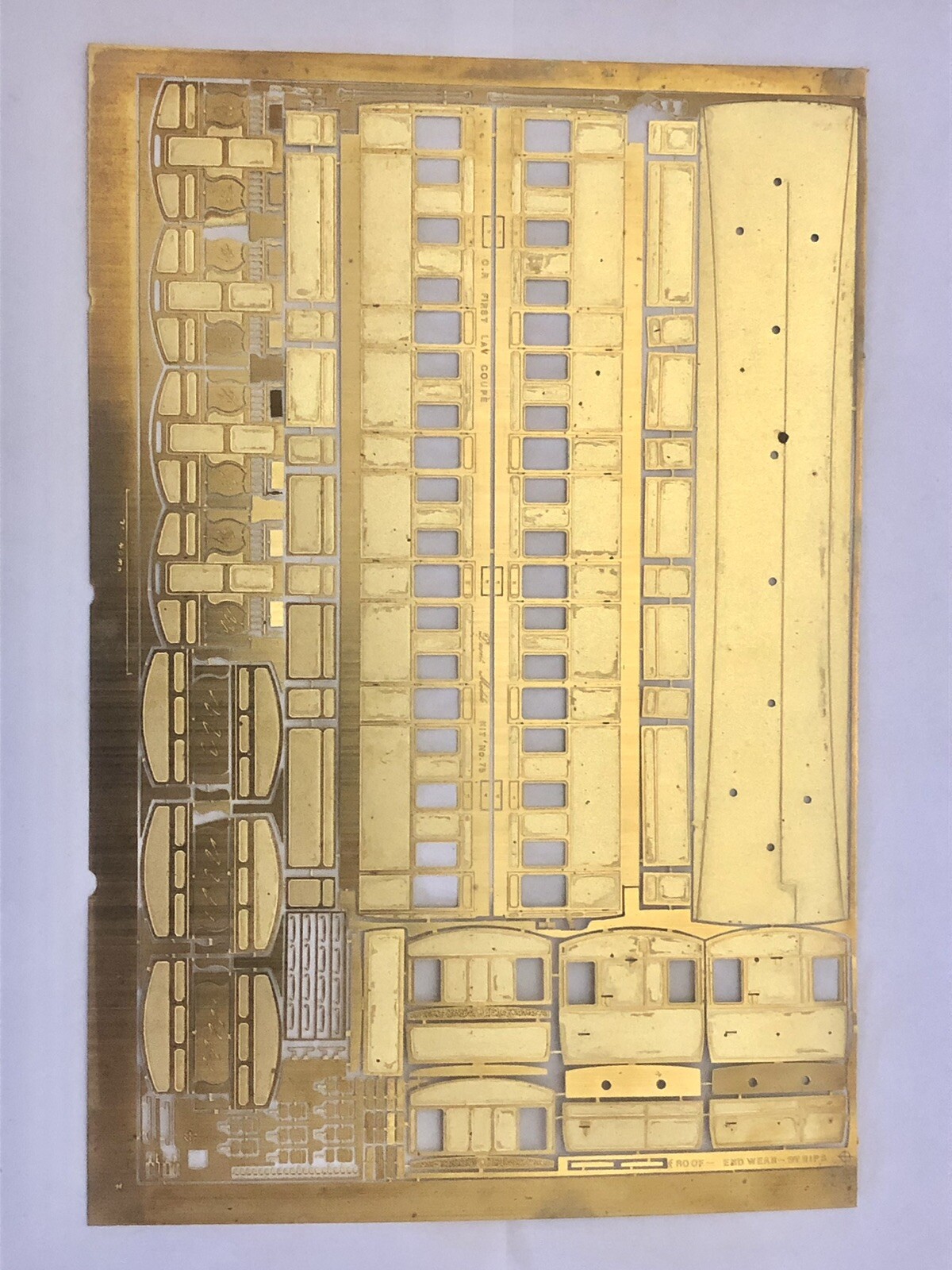 Decent Models No.75 Etched Brass Kit / Sheet Caledonian 1st COACH OO