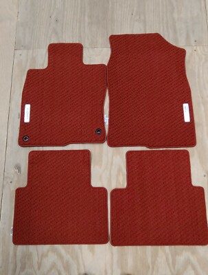 Genuine Honda Red HFP Carpet Mats 2016 to 2020 Civic 4 / 5 Door