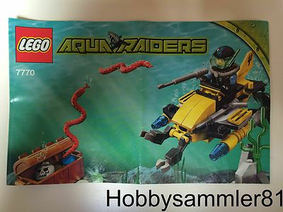 Lego 7770 Aquazone Bauanleitung Auquaraiders II - Deep Sea Treasure Hunter