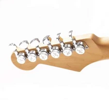 Genuine Tone Ninja 19:1 Locking Tuners, 6 Inline Staggered set, Chrome