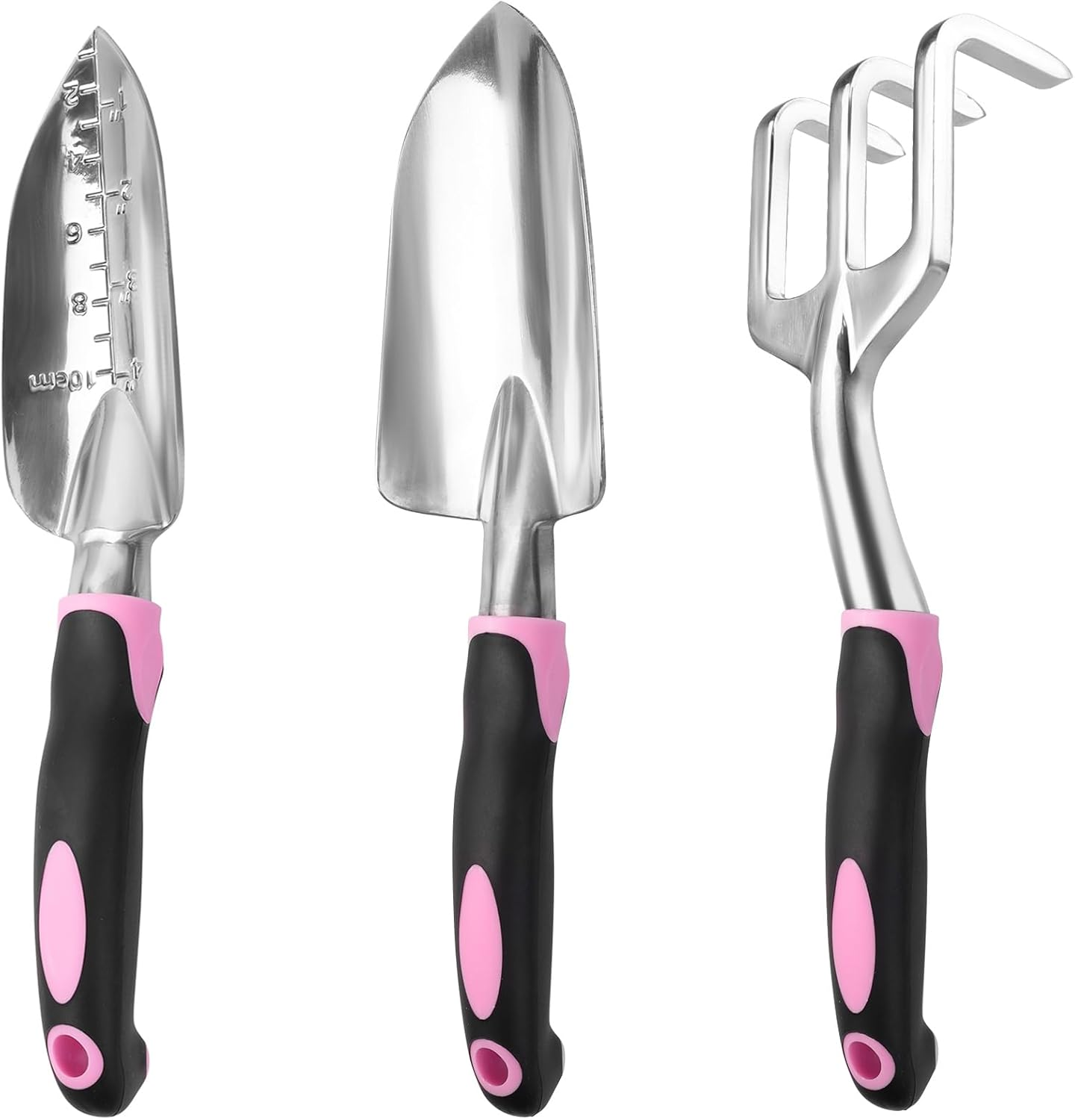Pink Heavy Duty Aluminum Gardening Tool Set - 3-Piece Hand Trowel Kit