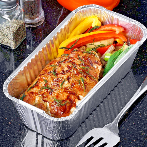 200 xNo.6A Aluminium foil food containers+lids perfect for home and takeaway use - Picture 17 of 17