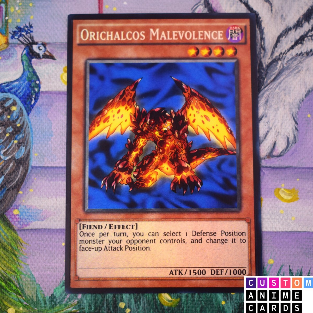 Orichalcos Malevolence ANIME EFFECT HOLO card | eBay