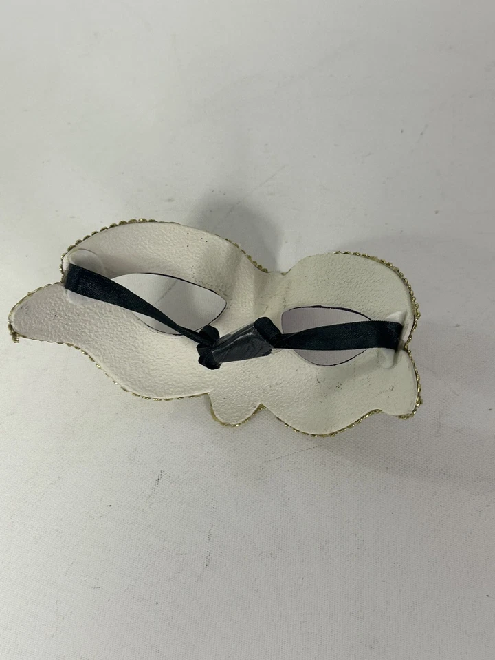 Hand Printed Venetian Mascarade Full Face Mask Made in Italy Venezia Maradi Gras - Image 3 of 4