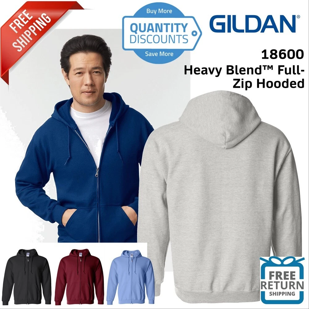 Gildan heavy blend full zip hooded sweatshirt sale
