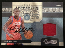 JRUE HOLIDAY 2009-10 Timeless Treasures NBA Apprentice RPA RC JERSEY AUTO #09/50