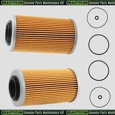 2 Oil Filter w/ O-Rings for Sea-Doo GTX 4-TEC GTX 155 GTX 215 GTX 260 2003-2017