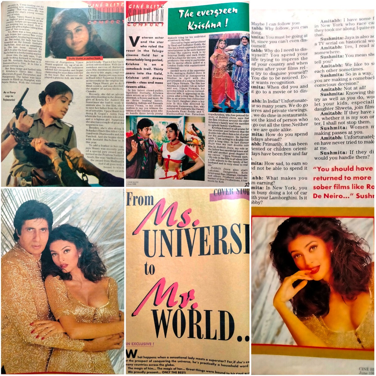 Cineblitz 1996 Amitabh Rishi Kajol Rajesh Vinod Govinda Juhi