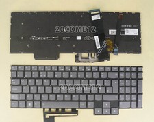For Lenovo Legion 5 Pro 16ARH7 5 Pro 16ARH7H Keyboard UK RGB Color Backlit gray